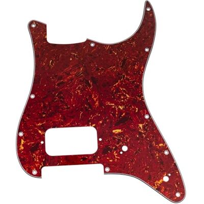 Musiclily Pro 11 Fori ST Battipenna per Chitarra Elettrica Squier Sonic Strat HT H, 4 strati Vintage Tortoise Musiclily Pro 11 Fori ST Battipenna per Chitarra Elettrica Squier Sonic Strat HT H, 4 strati Vintage Tortoise