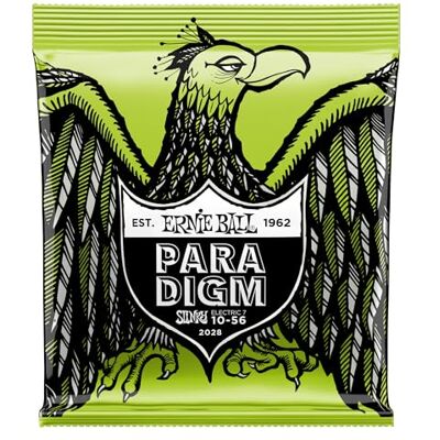 Ernie Ball Corde per chitarra elettrica Regular Slinky Paradigm a 7 corde Calibro 10-56, 7-String Regular (10-56) Ernie Ball Corde per chitarra elettrica Regular Slinky Paradigm a 7 corde Calibro 10-56, 7-String Regular (10-56)