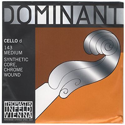 Thomastik-Infeld Thomastik Corda per Violoncello 4/4 Dominant corda Re nucleo nylon, rivest. cromo, media Thomastik-Infeld Thomastik Corda per Violoncello 4/4 Dominant corda Re nucleo nylon, rivest. cromo, media
