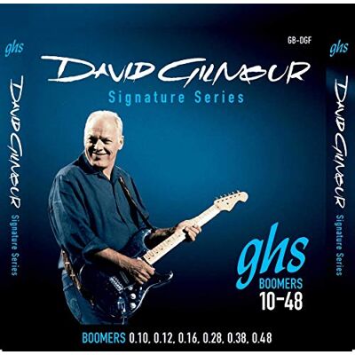 GHS Strings GB-DGF Corde per chitarra elettrica serie David Gilmour Signature, placcate in nichel (.010-.048) (verniciate) GHS Strings GB-DGF Corde per chitarra elettrica serie David Gilmour Signature, placcate in nichel (.010-.048) (verniciate)