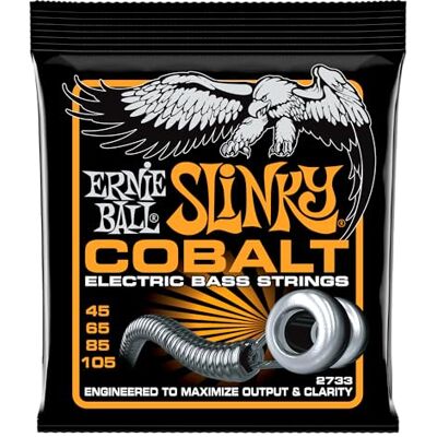 Ernie Ball , Hybrid Slinky Cobalt, Corde per basso elettrico, diametro 45-105 Ernie Ball , Hybrid Slinky Cobalt, Corde per basso elettrico, diametro 45-105