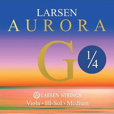 Larsen Strings, Corde per viola Aurora, Sol 1/4 medium Larsen Strings, Corde per viola Aurora, Sol 1/4 medium