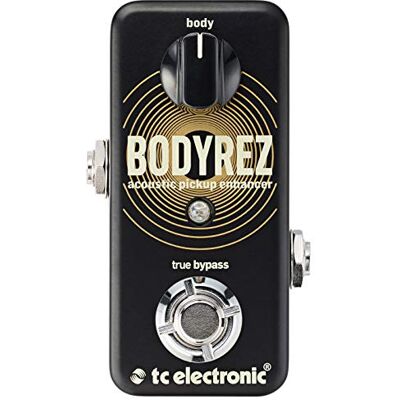 TC Electronic BODYREZ ACOUSTIC PICKUP ENHANCER Pedale per chitarra acustica compatto per il buono del pickup acustico con tono di qualità da studio e soppressione del feedback TC Electronic BODYREZ ACOUSTIC PICKUP ENHANCER Pedale per chitarra acustica compatto per il buono del pickup acustico con tono di qualità da studio e soppressione del feedback