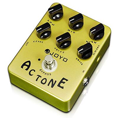 JOYO Pedale simulatore di amplificatore AC30 Vintage Tube Distortion con suono rock britannico per chitarra elettrica Bypass (AC Tone JF-13) JOYO Pedale simulatore di amplificatore AC30 Vintage Tube Distortion con suono rock britannico per chitarra elettrica Bypass (AC Tone JF-13)