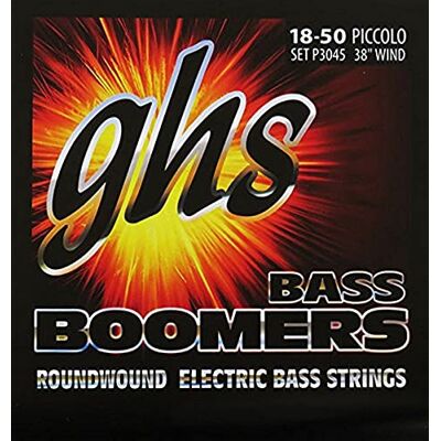 GHS Strings GHS Bass Boomers P3045 Bass Guitar Strings Piccolo 18-50 Long Scale Plus GHS Strings GHS Bass Boomers P3045 Bass Guitar Strings Piccolo 18-50 Long Scale Plus