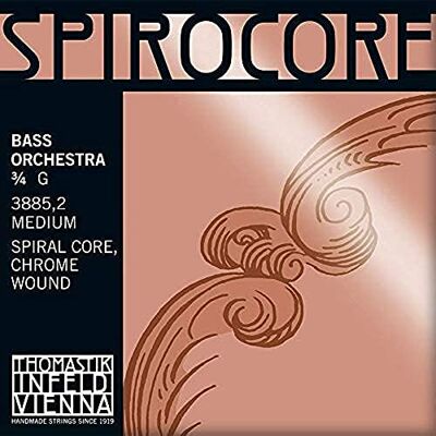 Thomastik-Infeld Thomastik Corda per Contrabbasso 3/4 Spirocore corda Sol nucleo corda a spirale, rivest. cromo, accordo orchestra, leggera Thomastik-Infeld Thomastik Corda per Contrabbasso 3/4 Spirocore corda Sol nucleo corda a spirale, rivest. cromo, accordo orchestra, leggera
