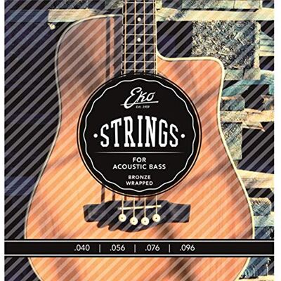 EKO GUITARS CORDE BASSO ACUSTICO BRONZE 40-96 MEDIUM SET/4 EKO GUITARS CORDE BASSO ACUSTICO BRONZE 40-96 MEDIUM SET/4