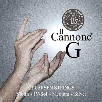 LARSEN STRINGS Corde per violino II Cannone Violino 4/4 Medium Corda singola Sol Direct & Focused, anima in nylon a fibre multifilamento, avvolgimento in argento massiccio, tensione 4,6/10.12 LARSEN STRINGS Corde per violino II Cannone Violino 4/4 Medium Corda singola Sol Direct & Focused, anima in nylon a fibre multifilamento, avvolgimento in argento massiccio, tensione 4,6/10.12