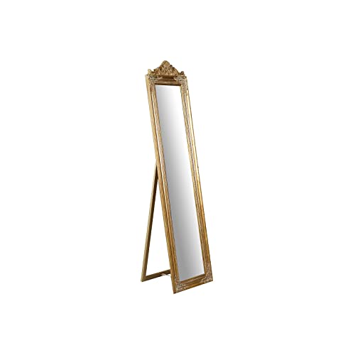 Biscottini Specchio da terra camera da letto 45x5x180 cm   Specchiera da terra con cornice in legno   Specchio lungo da terra