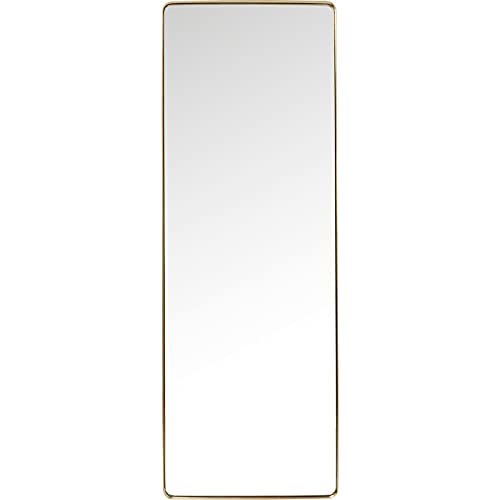 KARE Design specchio Curve, oro, rettangolare, fatto a mano, grande dimensioni, corridoio, bagno, guardaroba, eleganza minimalista, 70x200cm (A/L/P)