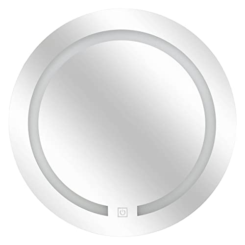 5 five simply smart Five Specchio da bagno rotondo e luminoso con LED e touch D, 45 cm