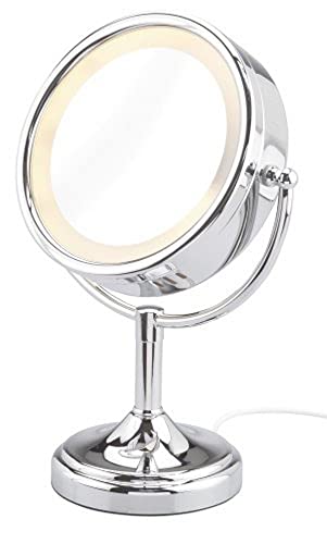 Wenko Touch  Specchio da Trucco Illuminato, 2 Facce