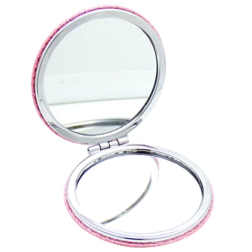FRCOLOR Specchio Per Il Trucco Glitterato Piccolo Specchio Per La Borsa Specchio Da Borsa Da Viaggio Specchietti Da Borsa Specchio Da Viaggio Specchi Compatti Cuoio Viaggiare Il Pelle