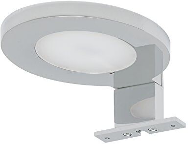 TIGER Cursa Lampada per Specchiera LED, Alluminio, Acrilico, Vinile, Cromato, 10 x 3,5 x 11,2 cm