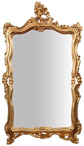 Biscottini Specchio da parete barocco 118x66x7 cm   Originale specchio vintage da parete con cornice lavorata Made in Italy