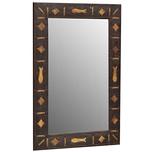 Biscottini Specchio vintage 95x60 cm   Specchio da parete bagno e camera da letto   Specchio ingresso