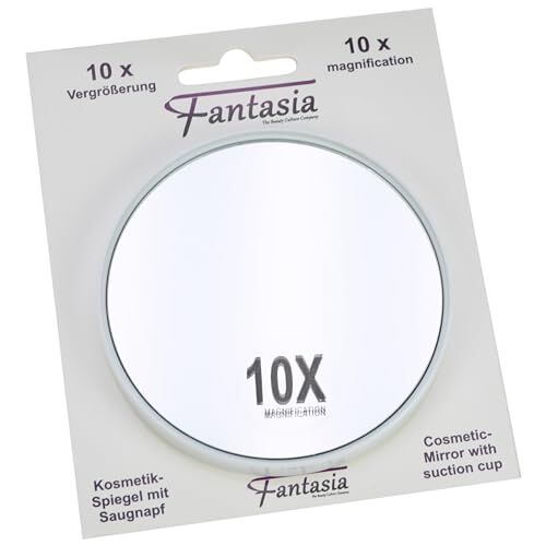 Fantasia Fantasy Mirror Mark Model Specchio di aspirazione, rotondo, bianco, ingrandimento