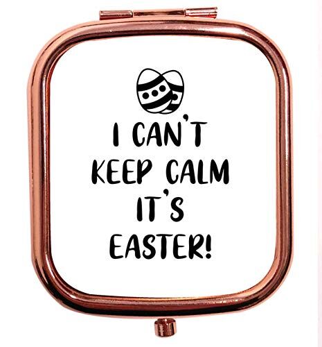 Creative Specchio quadrato quadrato con scritta"I Can't Keep Calm it's Easter