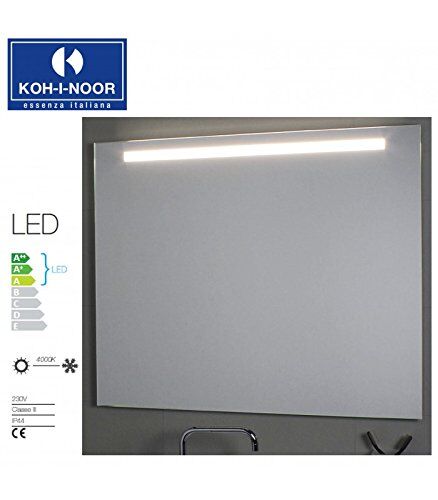 Koh-I-Noor Specchio Illuminazione Superiore LED 80X, Cromo