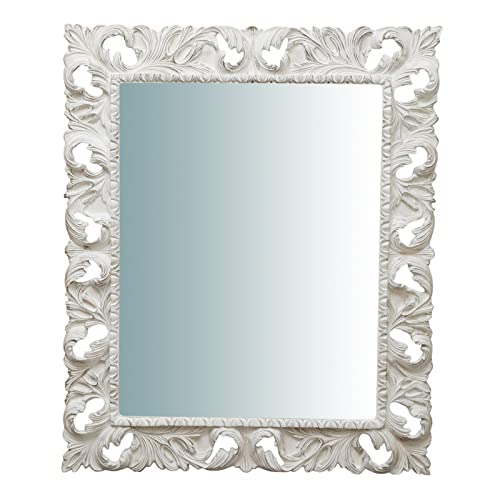 Biscottini Specchio vintage 122x102 cm   Specchio da parete bagno e camera da letto   Specchio ingresso