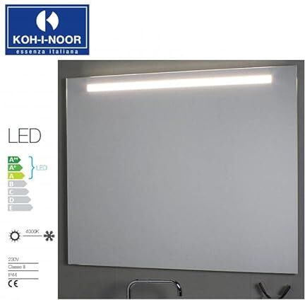 Koh-I-Noor Specchio Illuminazione Superiore LED 80X, Cromo