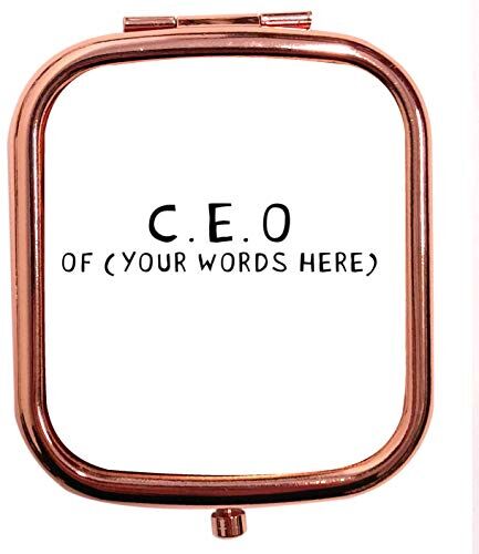 Creative Rose Gold SquareCompact Specchio personalizzato CEO di