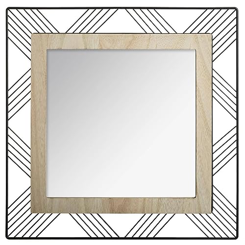 ATMOSPHERA CREATEUR D'INTERIEUR Specchio metallico nero joe 45x45cm