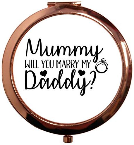 Creative Specchio quadrato quadrato quadrato con scritta "Mummy Will you Marry Daddy