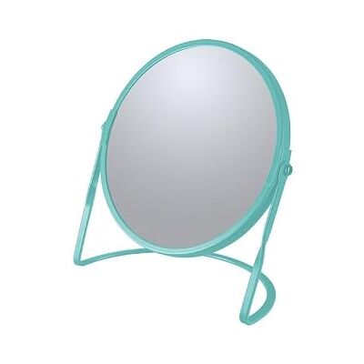 Spirella Specchio ingranditore Supporto in Acciaio Akira Blu Acqua Opaco Spirella Specchio ingranditore Supporto in Acciaio Akira Blu Acqua Opaco