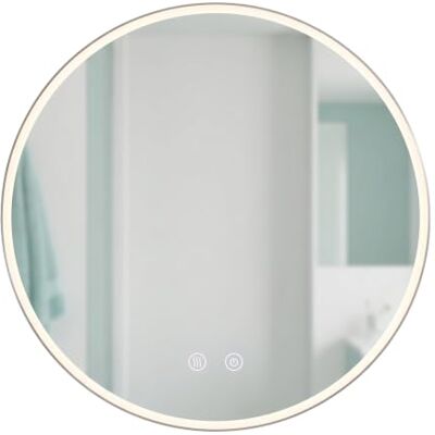 Relaxdays specchio bagno, LED dimmerabile, antiappannamento, IP44, ø 70 cm Specchio LED touch, 3 modalità luce, antiappannamento, rotondo per bagno, vetro e ferro, cavo 1m con spina EU Relaxdays specchio bagno, LED dimmerabile, antiappannamento, IP44, ø 70 cm Specchio LED touch, 3 modalità luce, antiappannamento, rotondo per bagno, vetro e ferro, cavo 1m con spina EU