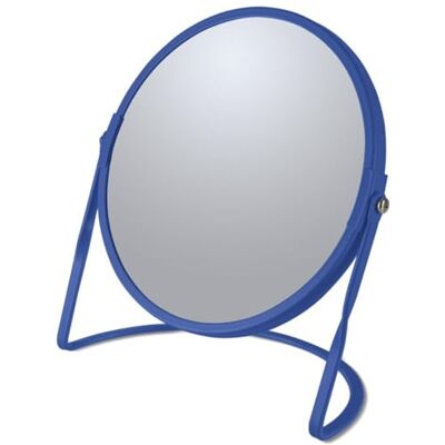 Spirella Specchio ingranditore su Piede AKIRA Acciaio Robusto Doppia Faccia con Ingrandimento x5 e Specchio Classico Ruotabile a 360° Blu Reale Spirella Specchio ingranditore su Piede AKIRA Acciaio Robusto Doppia Faccia con Ingrandimento x5 e Specchio Classico Ruotabile a 360° Blu Reale