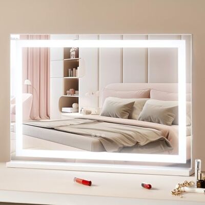 VEVOR Specchio per Trucco con Lampadine LED Porta USB Specchio per Trucco 3 Modalità di Illuminazione a Colori con Specchio Ingranditore 5X Rimovibile Controllo a Tocco Rotazione a 360° 797x547mm VEVOR Specchio per Trucco con Lampadine LED Porta USB Specchio per Trucco 3 Modalità di Illuminazione a Colori con Specchio Ingranditore 5X Rimovibile Controllo a Tocco Rotazione a 360° 797x547mm