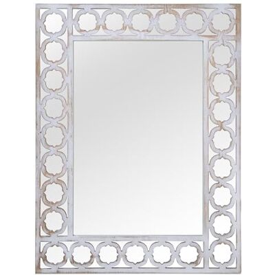 DRW Specchio da parete rettangolare in legno dorato 80x60x3 cm DRW Specchio da parete rettangolare in legno dorato 80x60x3 cm