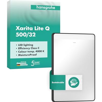 Specchio Hansgrohe Xarita Lite Q - Illuminazione LED Orizzontale Specchio Hansgrohe Xarita Lite Q - Illuminazione LED Orizzontale