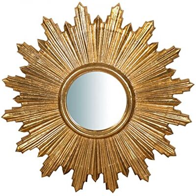 Biscottini Sole - Specchio da Parete Foglia Oro Anticato - Stile Vintage Biscottini Sole - Specchio da Parete Foglia Oro Anticato - Stile Vintage