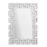 ADM 'Greche' Specchio di design neoclassico moderno grande da parete su base in MDF, montaggio verticale ed orizzontale Specchio H120 cm