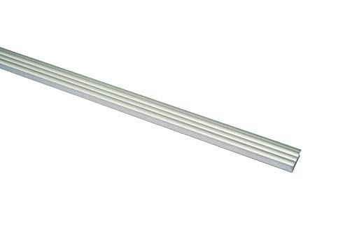 Gardinia Profilo Inferiore in Alluminio, 60 cm, Colore: Argento, Aluminum