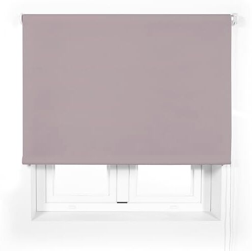 ECOMMERC3 Tenda avvolgibile traslucida su misura premium, dimensioni 105 x 165 Tenda avvolgibile con tubo da 38 mm e dimensioni del tessuto 102 x 160 Tenda a rullo viola pastello