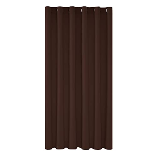 Deconovo Tende per Interni Oscuranti Camera da Letto 290 CM Altezza, Tenda Oscurante Termica Isolante per Interni Tende Moderne per Soggiorno 1 Pannello, 200x290 CM, Cioccolato