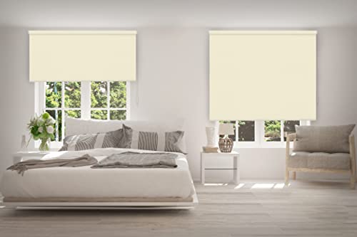 VIEWTEX Tenda a rullo opaca termica/oscurante Beige 90 X 190 cm Made in Europe 5 anni di garanzia