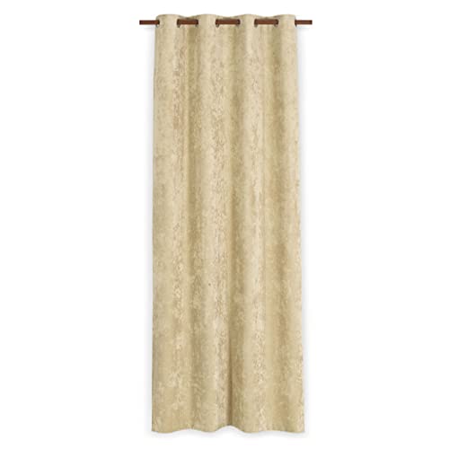 Deco Mex VALENCE Tenda in velluto, 145 x 260 cm, poliestere, nylon, naturale, misura normale