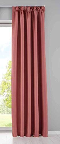 Gardinenbox Tenda oscurante Newyork con passanti nascosti, 225 x 295 cm, confezione da 1 pezzo, colore: rosa antico