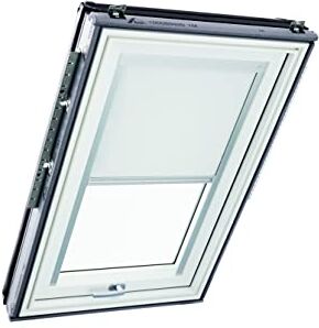 Roto Tenda Oscurante  ZRV Oscurante e Coprente Guide di Scorrimento Laterali Argento per Finestre da Tetto  delle Serie Designo R6/R8, i8 e Classic 64/84 con Dimensioni 114/140   11/14 Bianco