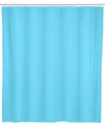 Allstar Tenda da doccia Zen, impermeabile, facile da pulire, in polietilene vinil acetato, 120 x 200 cm, colore: Blu