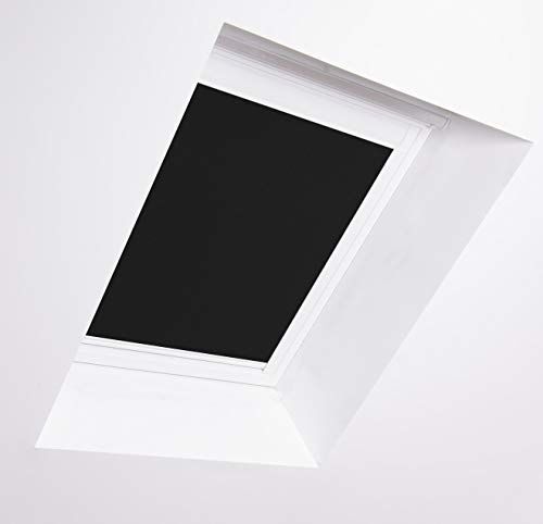 Bloc Blinds Tende oscuranti per finestre da Tetto Velux, Telaio in Alluminio Bianco Nero