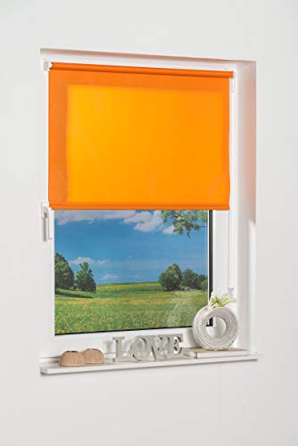 Khome K-home Tenda a Pannello 541831 – 3 Klemmfix Mini, Arancione Luce Diurna, plastica, Tessuto, Arancione, 40 x 150