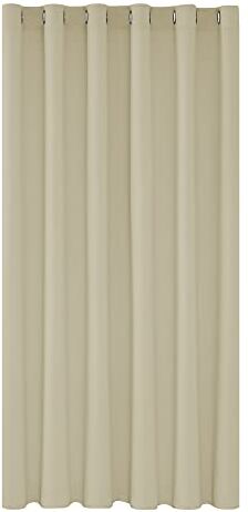 Deconovo Tende Oscuranti per Interni 290 CM Altezza, Tenda Oscurante Termica Isolante con Anelli per Camera da Letto Moderna 1 Pannello, 200x290 CM, Beige Scuro