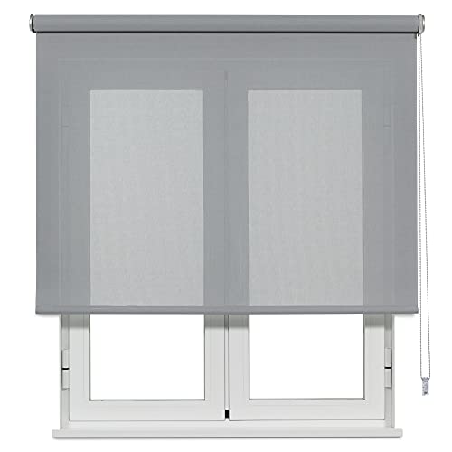 VIEWTEX Tenda a rullo Screen 10% Grado di apertura grigio perla 150 x 250 cm Made in Europe 5 anni di garanzia