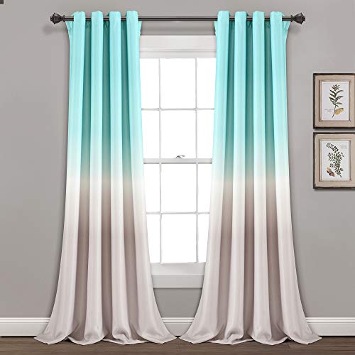 Lush Decor Set di tende oscuranti per soggiorno, sala da pranzo, camera da letto (coppia), 213,4 cm di lunghezza x 132 cm di larghezza