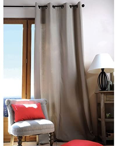 Lovely Casa Duo Tenda oscurante in cotone, 240 x 135 cm, tinta unita